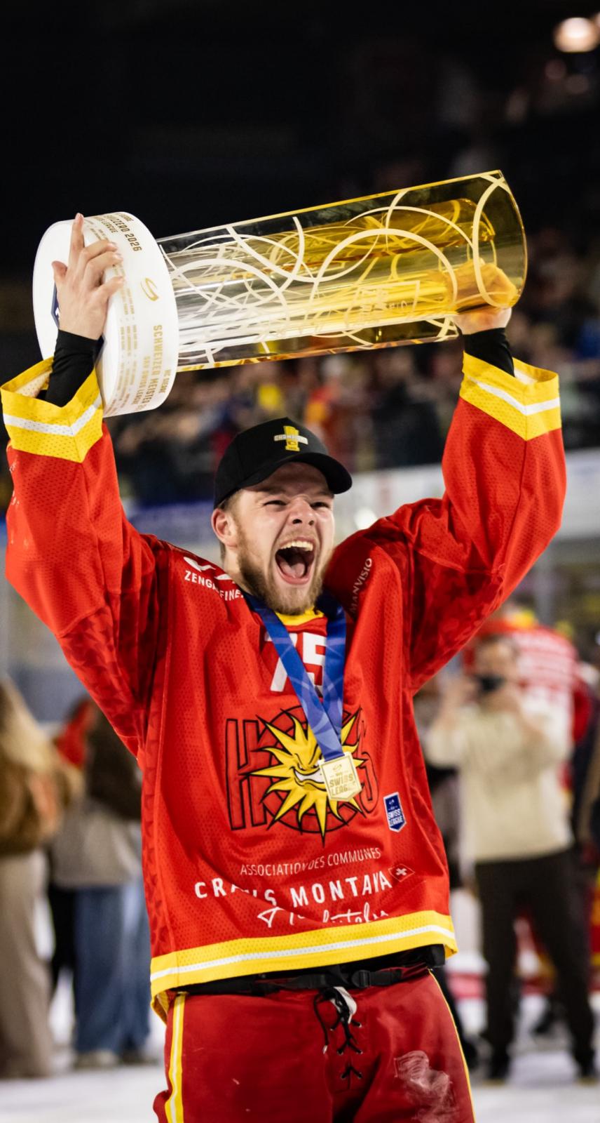 Roberts Cjunskis — Sky Swiss League Champion with HC Sierre